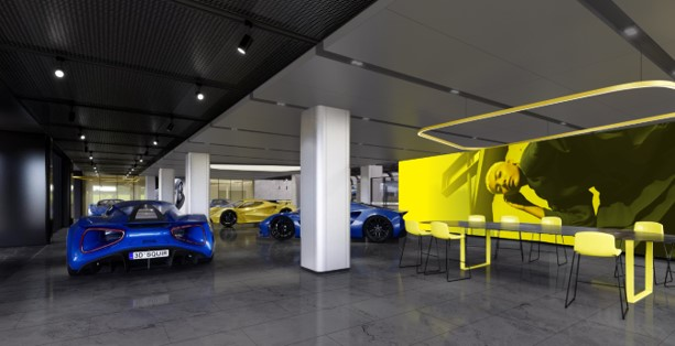 Design and Visualization for Car Exhibition