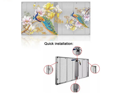 P2.6mm P3.91mm P7.81mm P10.4mm Transparent LED Display Screen