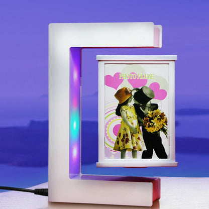 Magnetic Levitation Three-Sided Photo Frame