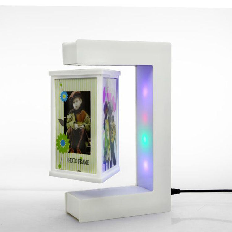 Magnetic Levitation Three-Sided Photo Frame