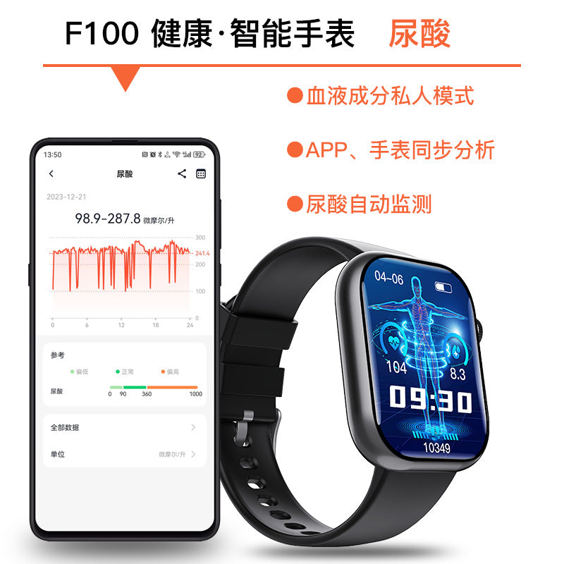 F100 Smart Watch ECG Electrocardiogram Monitoring