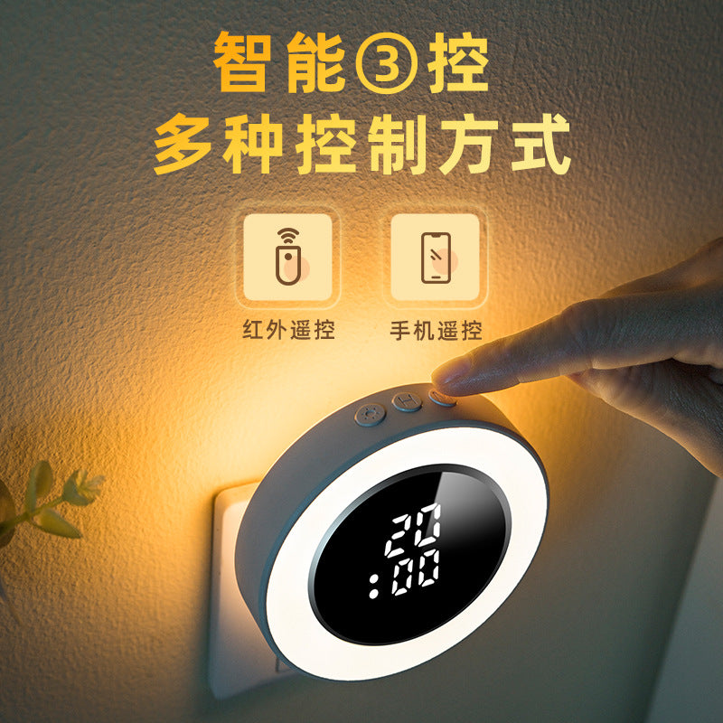 Clock remote control night light