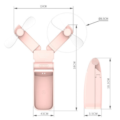 v36 double-head folding fan portable