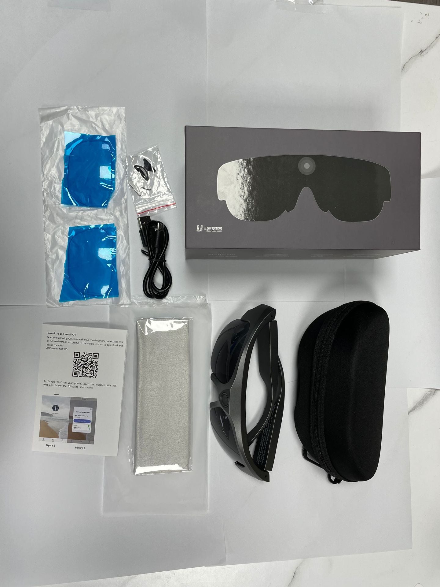 Smart Bluetooth glasses head-mounted wireless DV