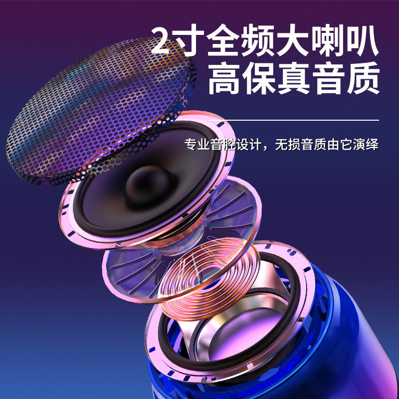 High-value waterproof mini steel cannon Bluetooth speaker