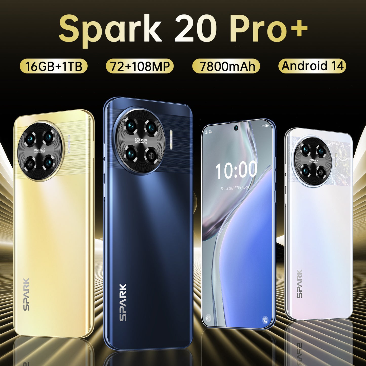 Spark 20 Pro+ 16+1T true 4G network