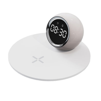 New wireless charging alarm clock night light Three-level color