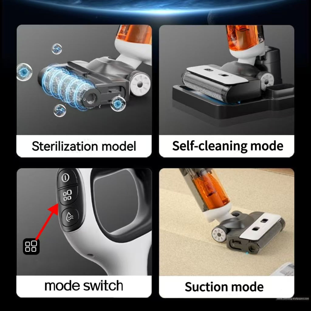 Intelligent sterilization floor scrubber household vacuum cleaner