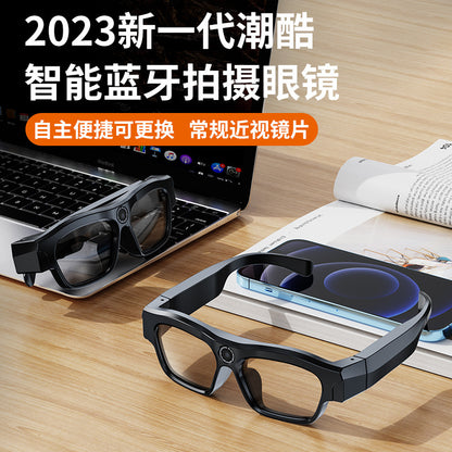 Head-mounted fashion smart Bluetooth glasses wireless DV4K