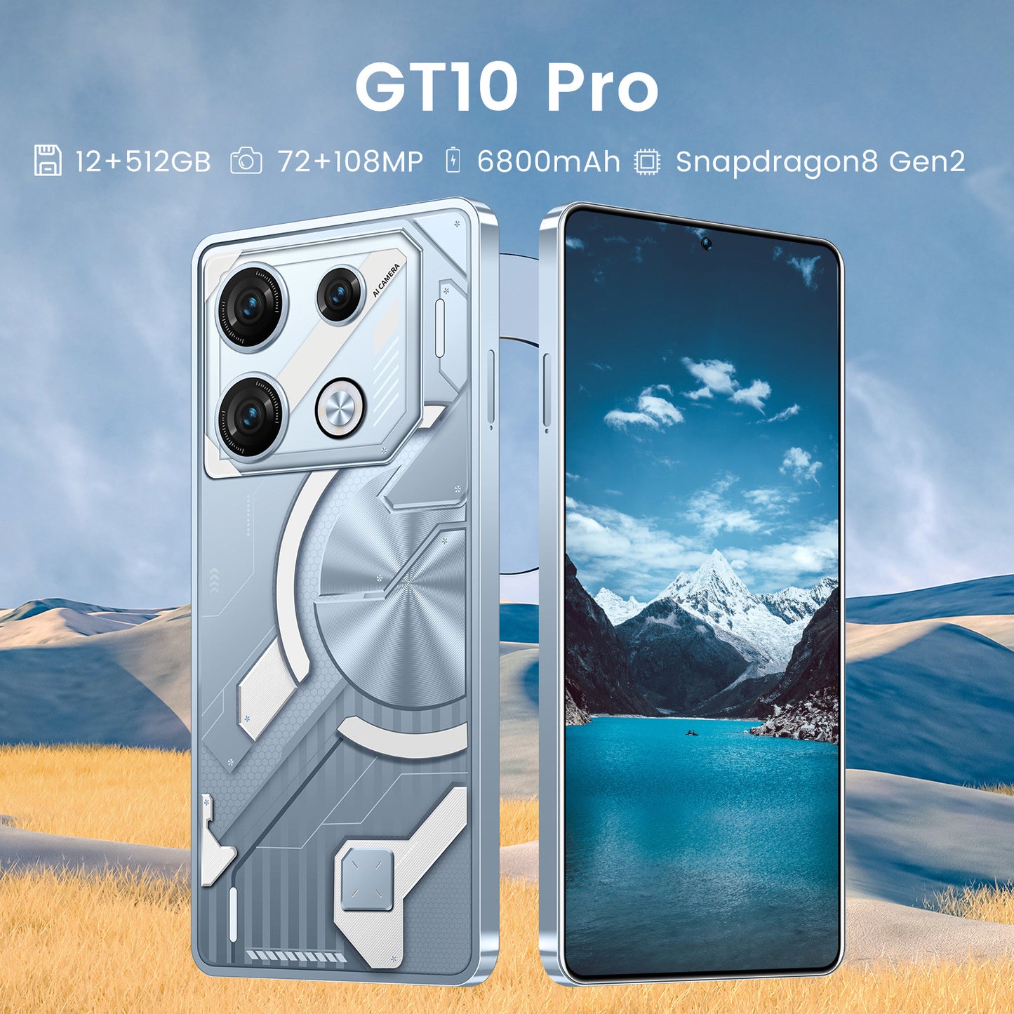 Hot-selling GT10 Pro smartphone 12+512G