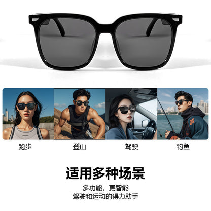 New smart Bluetooth glasses GS01 listening to music