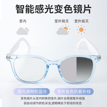 New smart Bluetooth glasses GS07 blue light photochromic lenses