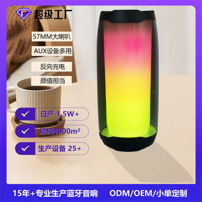 European and American style LED flame light Bluetooth speaker