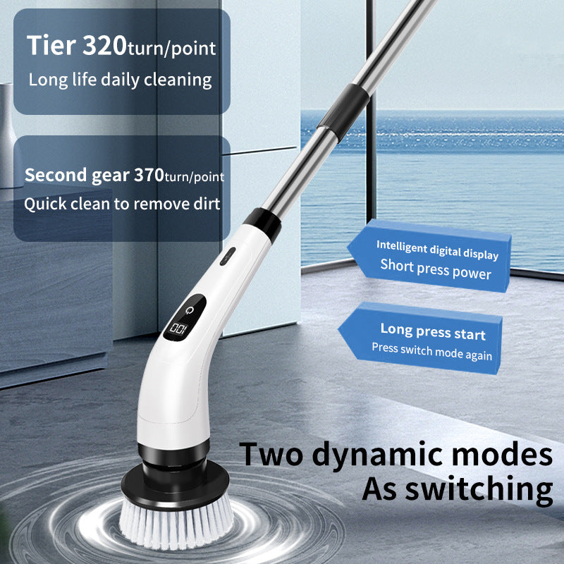 Multifunctional waterproof cordless electric cleaning brush