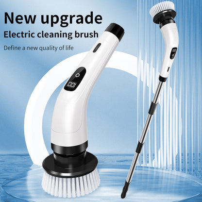 Multifunctional waterproof cordless electric cleaning brush