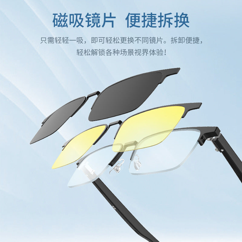 Smart bluetooth glasses anti-blue light