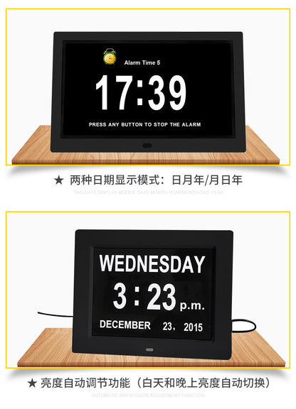 10-inch large screen electronic clock digital photo