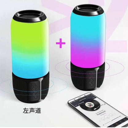 New high-value cool marquee glass transparent cavity Bluetooth speaker