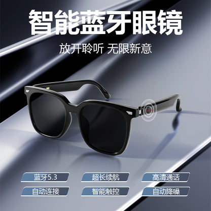 New smart Bluetooth glasses GS01 listening to music