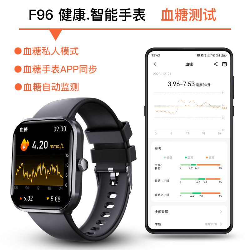 F96 Heart Rate Sleep Bracelet Smart Watch