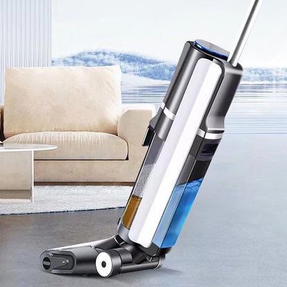 Household floor scrubber integrated vacuum cleaner