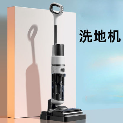 Floor scrubber vacuuming and mopping robot