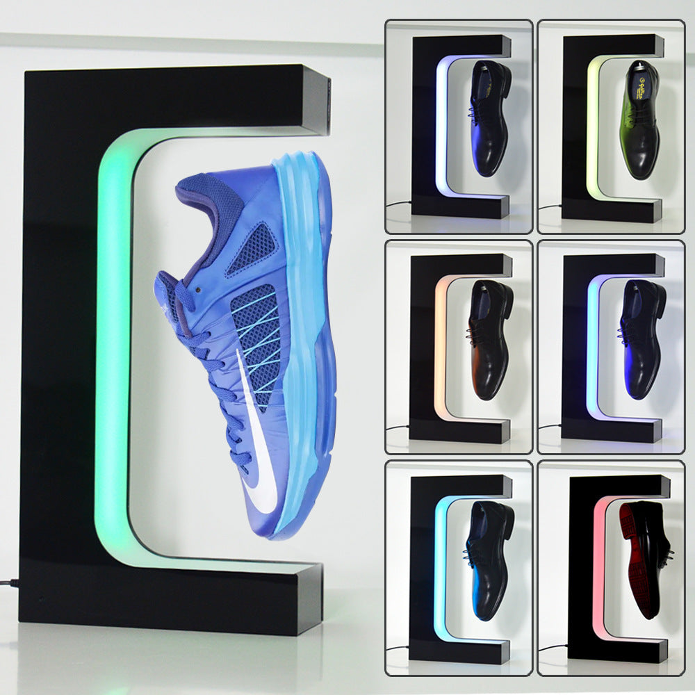 Shoe Display with Magnetic Levitation