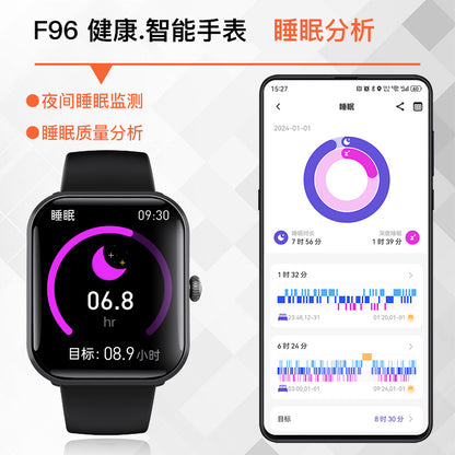 F96 Heart Rate Sleep Bracelet Smart Watch