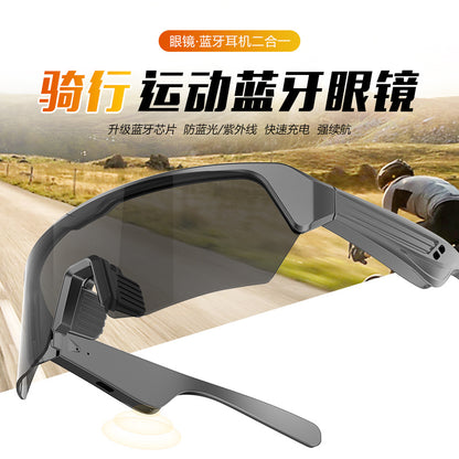 New outdoor cycling sports running glasses, listening to music