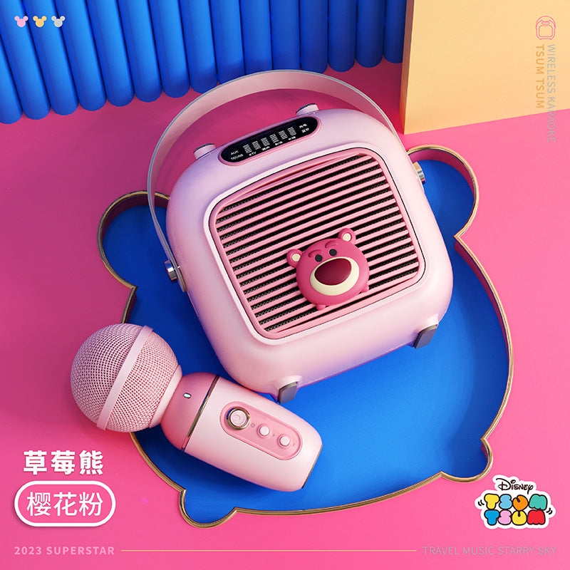 Strawberry Bear microphone, microphone and speaker