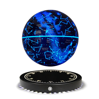 Magnetic Levitation Globe Ornament Clock Mirror