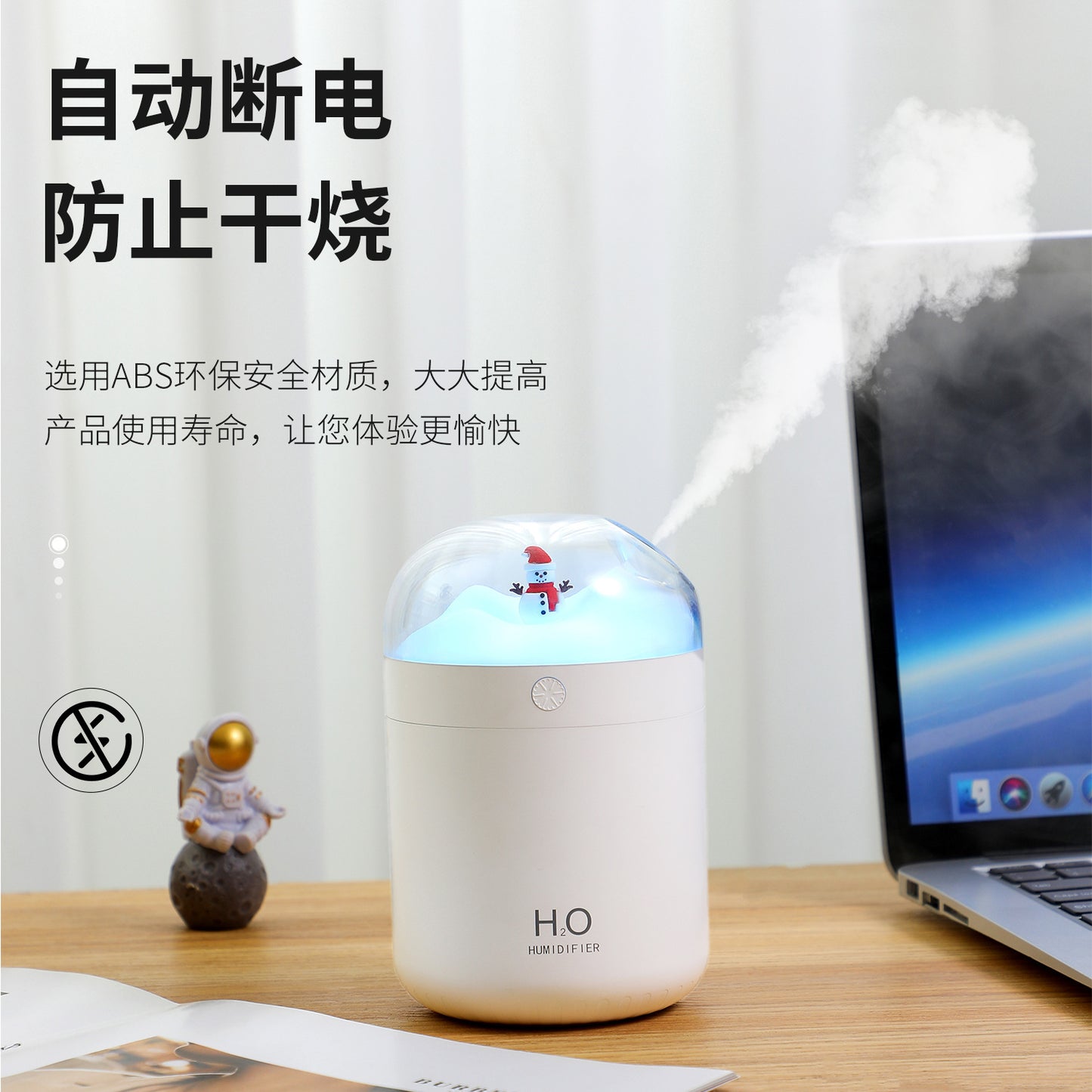 New product Snowman humidifier Colorful atmosphere light