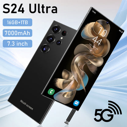 New S24Ultra smartphone 7.3 large screen cross-border 16+1T