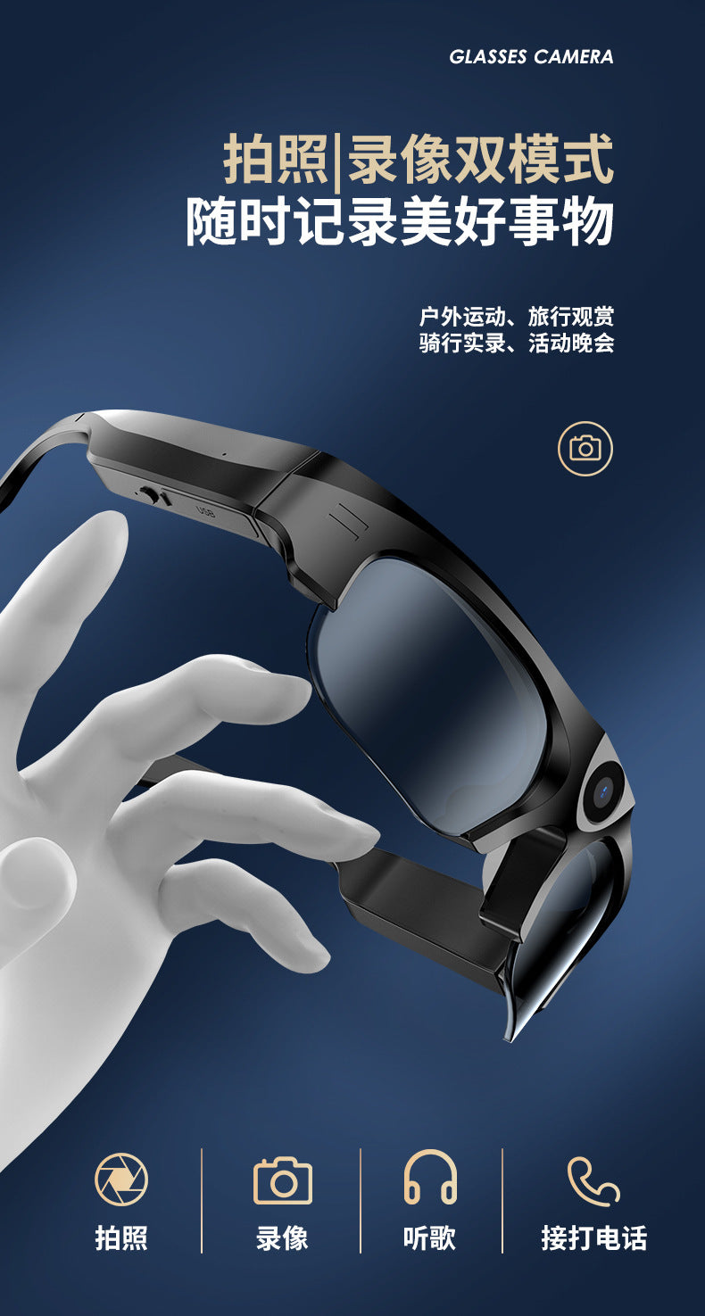 Cross-border smart Bluetooth glasses 2K