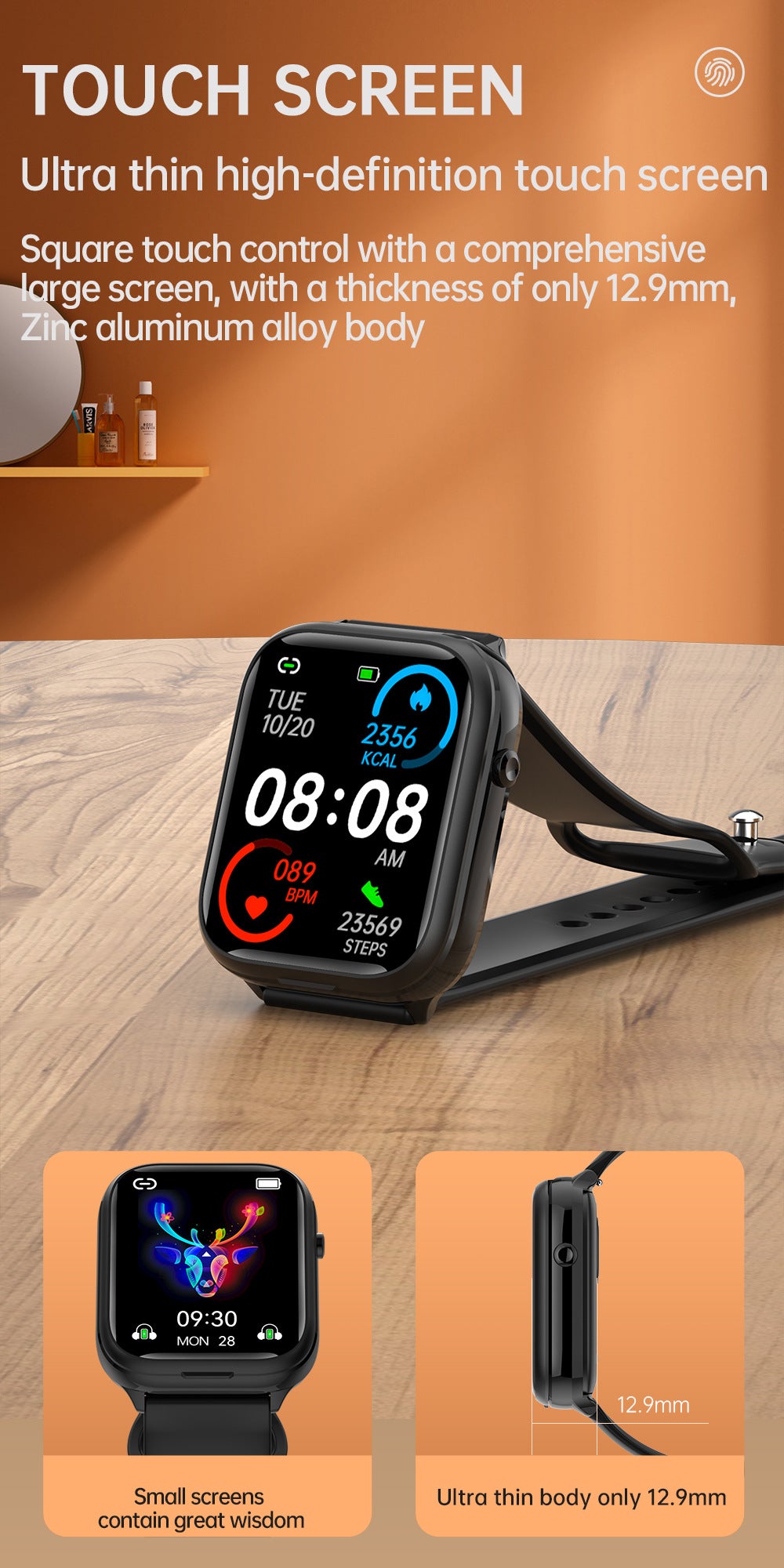 X8S smartwatch Bluetooth earphones