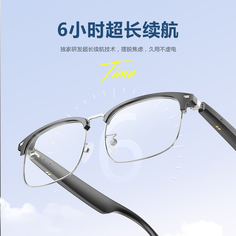 Smart Bluetooth audio glasses metal frame business commuting