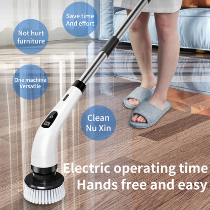 Multifunctional waterproof cordless electric cleaning brush