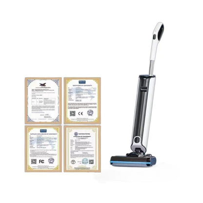 Wireless intelligent floor scrubber, wet and dry dual-purpose suction