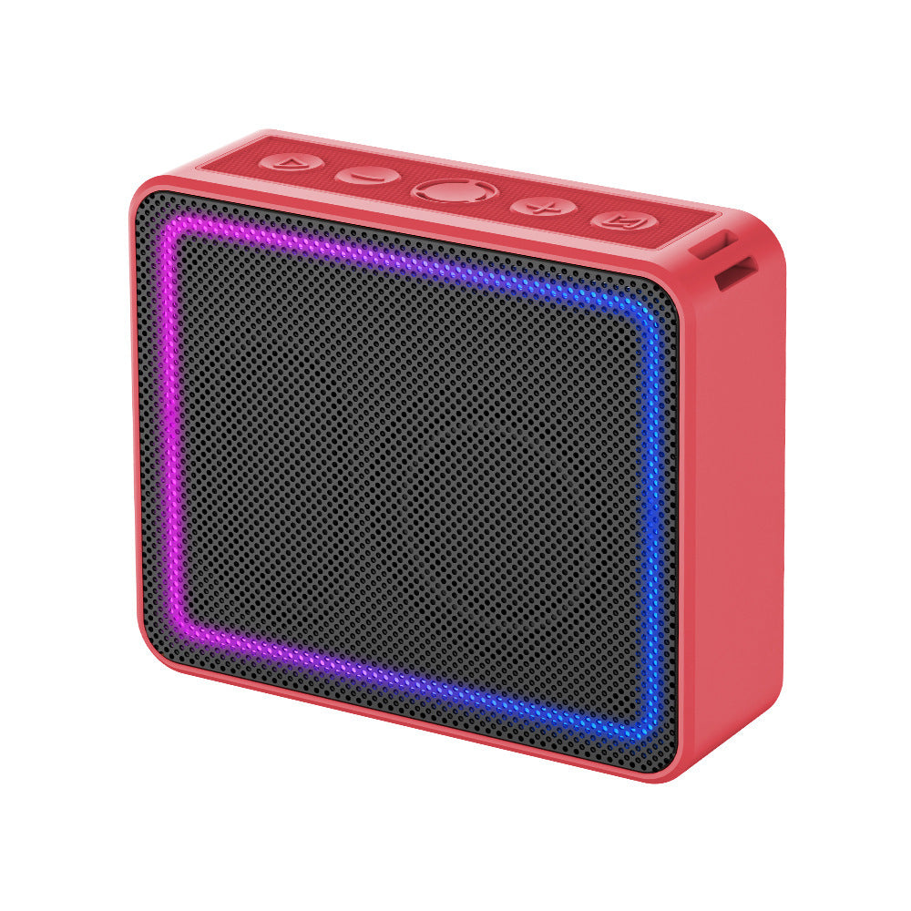 Square simple lighting wireless Bluetooth speaker