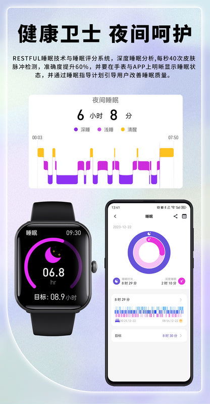 F96 Heart Rate Sleep Bracelet Smart Watch