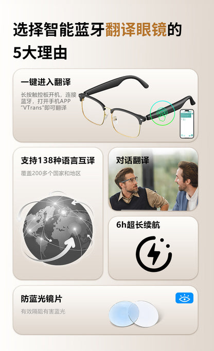 YJ005 wireless smart translation glasses