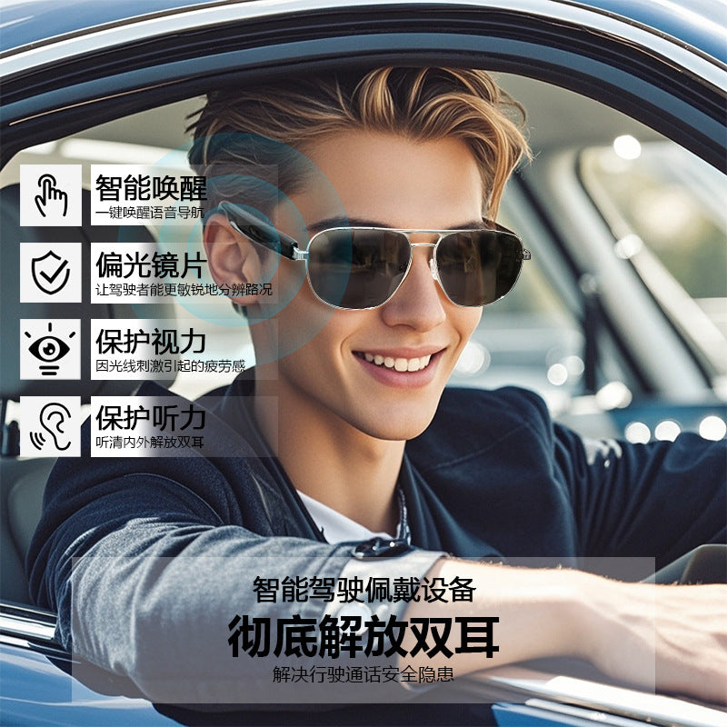 GS02 Polarized Sunglasses Bluetooth Glasses Driving Glasses