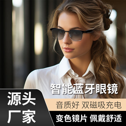 New smart glasses Bluetooth glasses blue light color changing