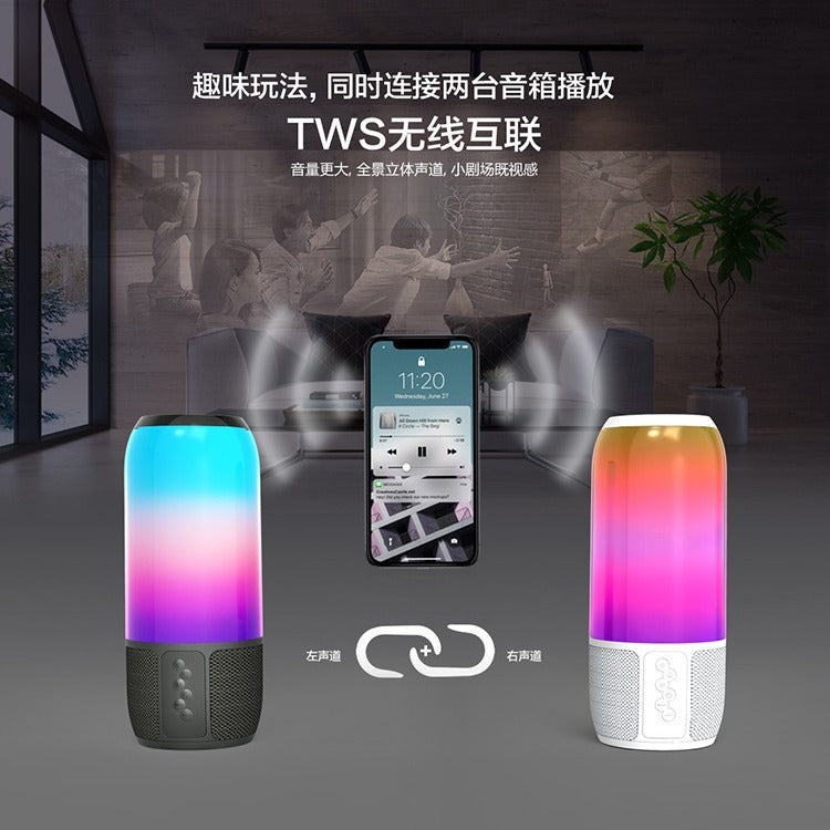 New high-value cool marquee glass transparent cavity Bluetooth speaker