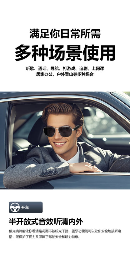 GS02 Polarized Sunglasses Bluetooth Glasses Driving Glasses