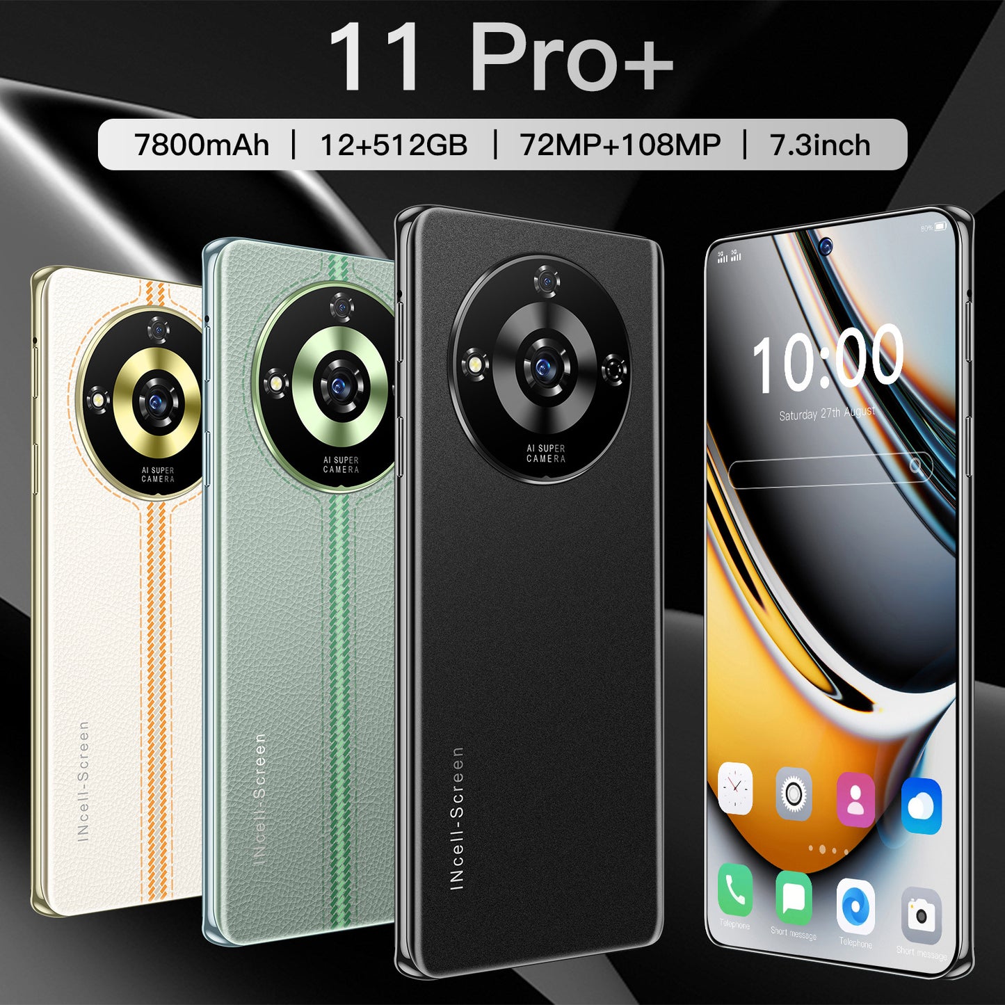 New model 11 Pro+ Android 12+512G 7.3 inches (popular model)