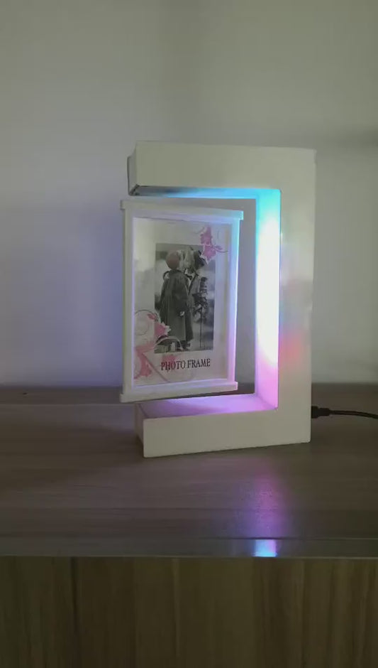 Magnetic Levitation Three-Sided Photo Frame