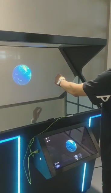 Naked-eye 3D Projection and Touch-Screen interactive Game